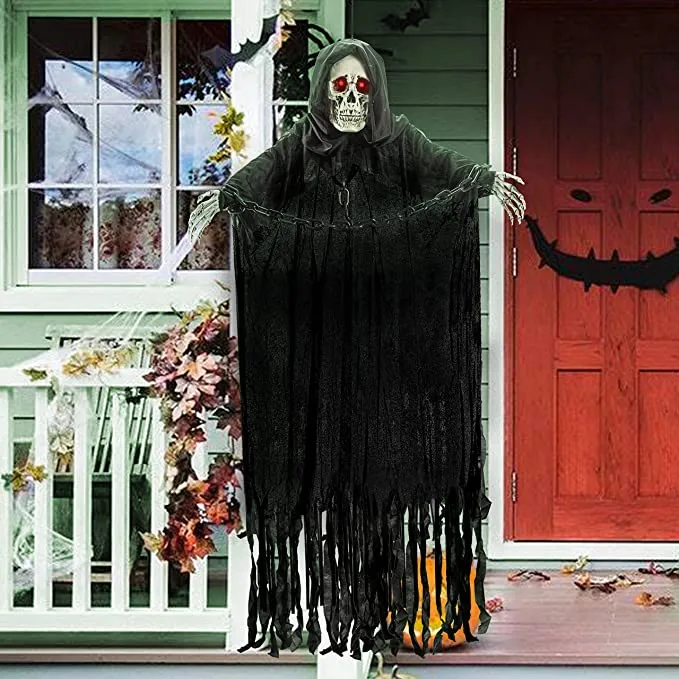 Joyin Animated Hanging Grim Reaper Decoration 60in - Halloween Decorations