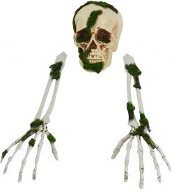 Joyin 3Pcs Skeleton Yard Stakes with Fake Moss - Halloween Decorations -Spooky Home Decor 61BUQt1dwCL. AC SL1500