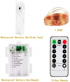 Joiedomi 200 Count Orange LED Copper String Lights 66ft - Halloween Decorations -Spooky Home Decor 61mIEB94lqS. AC SL1500