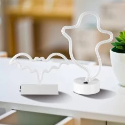 Joyin 2Pcs LED Ghost & Bat Neon Table Lamp Set - Halloween Decorations 10 Joyin 2Pcs LED Ghost & Bat Neon Table Lamp Set - Halloween Decorations -Spooky Home Decor 61pxqjE16CL. AC SL1500