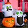 Joiedomi 5ft Halloween Naughty Ghost with Pumpkin Cap and a Gift Bag - Halloween Decorations