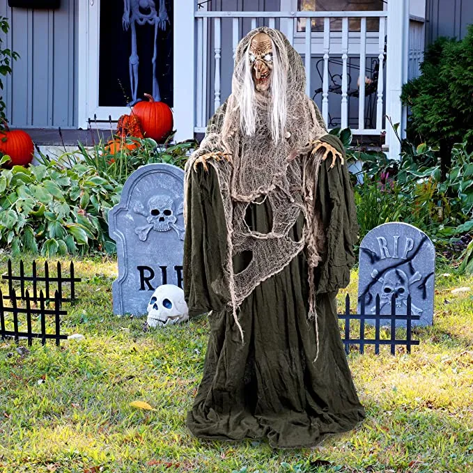 Joyin Standing Animated Witch Decoration 68in - Halloween Decorations