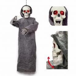 Joyin Hanging Skeleton Ghost Reaper 50in - Halloween Decorations