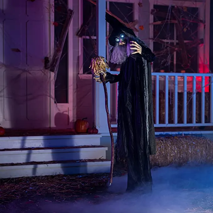 Joyin Halloween Animated Life-Size Witch 6ft - Halloween Decorations