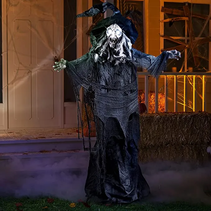 Joyin 7.6 ft Halloween Animated Witch Decoration - Halloween Decorations
