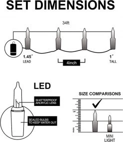 Joiedomi 100-Count Orange LED String Lights 34ft - Halloween Decorations 12 Joiedomi 100-Count Orange LED String Lights 34ft - Halloween Decorations -Spooky Home Decor 71DWNHzBR8L. AC SX679