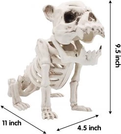 Joyin Puppy Skeleton Pose-N-Stay Halloween Decoration 11in - Halloween Decorations -Spooky Home Decor 71 J8rcpsRL. AC SL1500 6