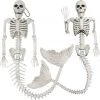 Joyin 2 Posable Skeleton Mermaid Decoration - Halloween Decorations