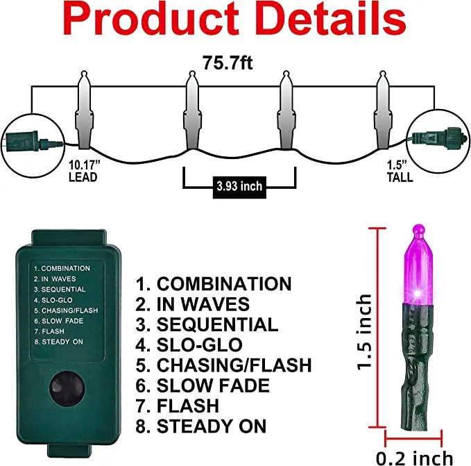 Joiedomi Halloween String Lights 75.7ft - Halloween Decorations 6 Joiedomi Halloween String Lights 75.7ft - Halloween Decorations - Image 6