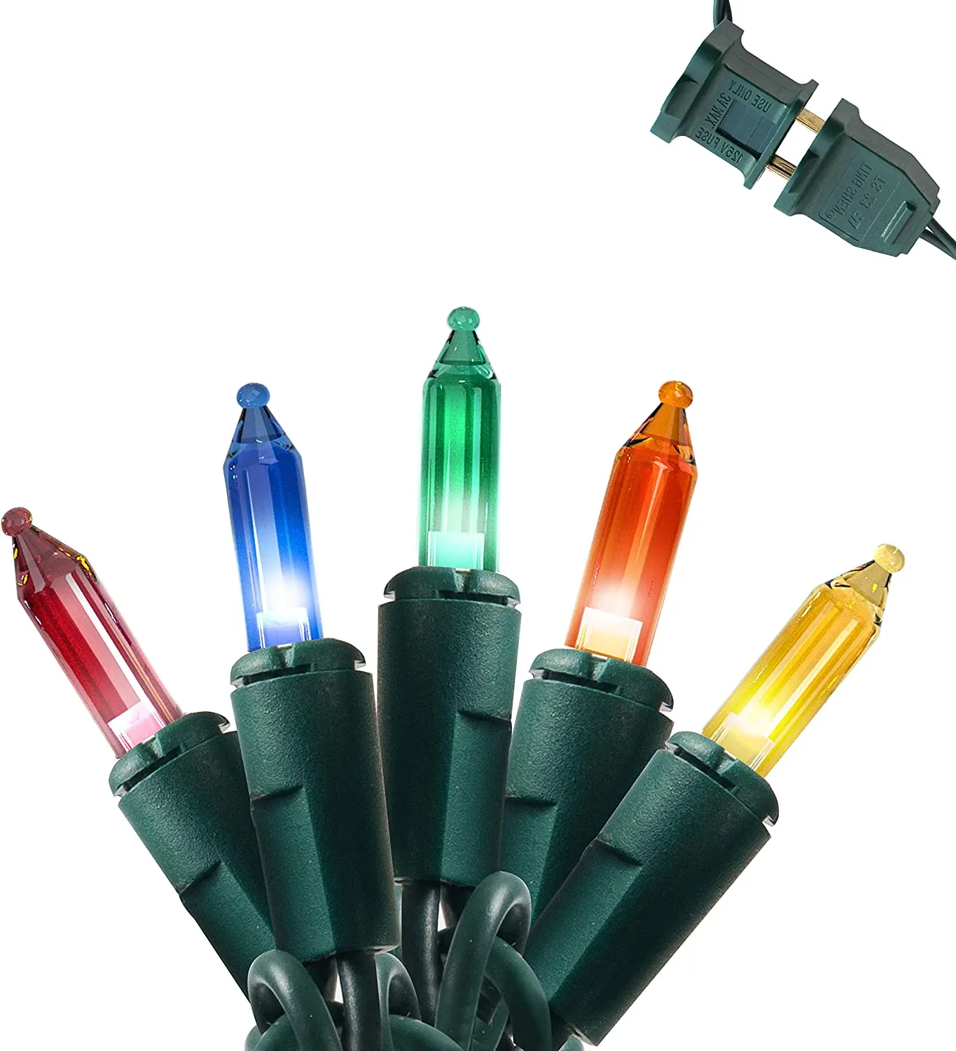 Joiedomi 300 Count Christmas Warm White Green Wire Holiday String Lights 78.75ft - Halloween Decorations