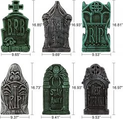 Joyin 6Pcs Foam Graveyard Tombstone 16.9in - Halloween Decorations 13 Joyin 6Pcs Foam Graveyard Tombstone 16.9in - Halloween Decorations -Spooky Home Decor 7 0f0f8e91 6766 4fd7 9674 27b6061ea7ac