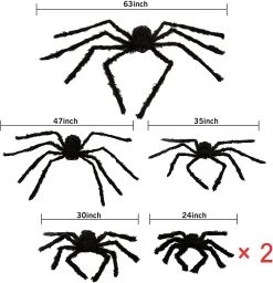 Joyin 6Pcs Halloween Realistic Hairy Spiders Set - Halloween Decorations -Spooky Home Decor 81J5zQbK9cL. AC SL1500
