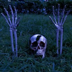 Joyin 3Pcs Skeleton Yard Stakes with Fake Moss - Halloween Decorations -Spooky Home Decor 81MWuGzANcL. AC SL1500