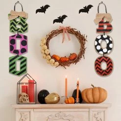 Joyin 2 Halloween Boo Hanging Wall Signs - Halloween Decorations