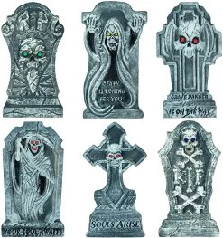 Joyin 6pcs Halloween Foam Tombstone Decorations - Halloween Decorations