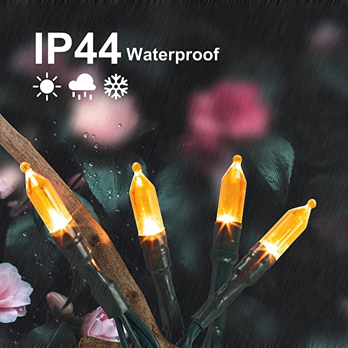 Joiedomi 100-Count Orange LED String Lights 34ft - Halloween Decorations 5 Joiedomi 100-Count Orange LED String Lights 34ft - Halloween Decorations - Image 5