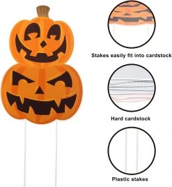 Joyin 7 Pcs Friendly Halloween Corrugate Yard Stake Signs - Halloween Decorations -Spooky Home Decor 81fH4ghH80L. AC SL1500