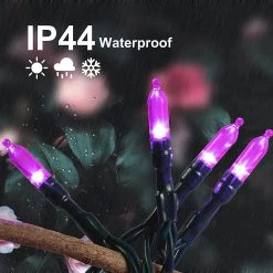 Joiedomi 100-Count Purple LED String Lights 34ft - Halloween Decorations -Spooky Home Decor 81ywRu6mb7L. AC SL1500