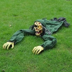 Joyin Animated Zombie Groundbreaker with Flashing Eye & Sound (Green) - Halloween Decorations 7 Joyin Animated Zombie Groundbreaker with Flashing Eye & Sound (Green) - Halloween Decorations -Spooky Home Decor 911 PDBJf1L. AC SL1500