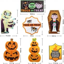 Joyin 7 Pcs Friendly Halloween Corrugate Yard Stake Signs - Halloween Decorations -Spooky Home Decor 91HFvwk2qLL. AC SL1500