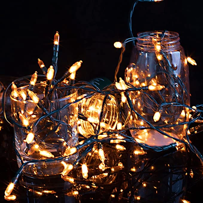 Joiedomi 100-Count Orange LED String Lights 34ft - Halloween Decorations 2 Joiedomi 100-Count Orange LED String Lights 34ft - Halloween Decorations - Image 2