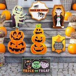 Joyin 7 Pcs Friendly Halloween Corrugate Yard Stake Signs - Halloween Decorations -Spooky Home Decor A1xqKmtABIL. AC SL1500