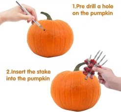 Joyin 4Pcs Grim Reaper Pumpkin Stakes - Halloween Decorations -Spooky Home Decor B08BH95TF63