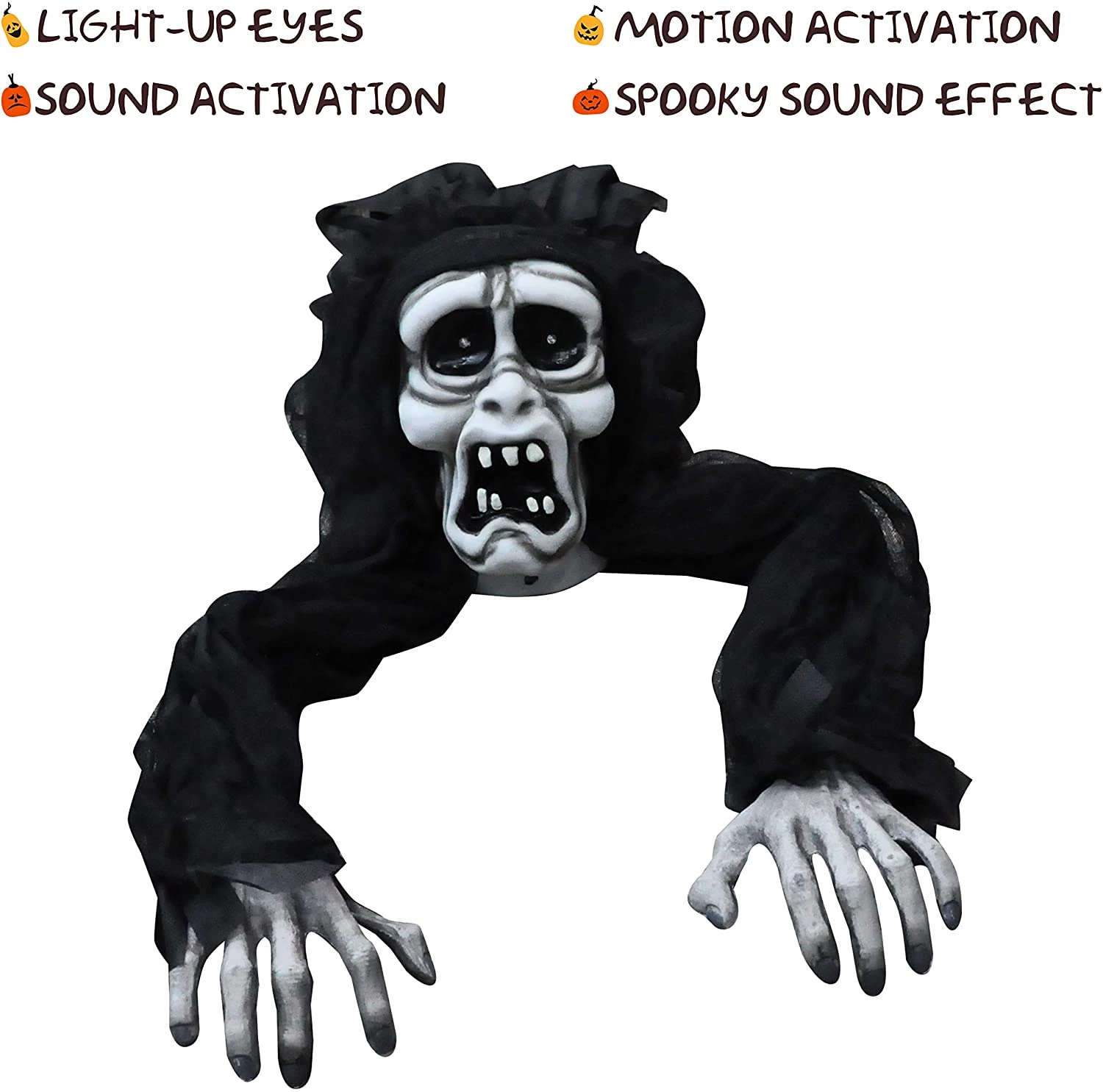 Joyin Animated Zombie GroundBreaker with Flashing Eye & Sound (white) - Halloween Decorations 2 Joyin Animated Zombie GroundBreaker with Flashing Eye & Sound (white) - Halloween Decorations - Image 2