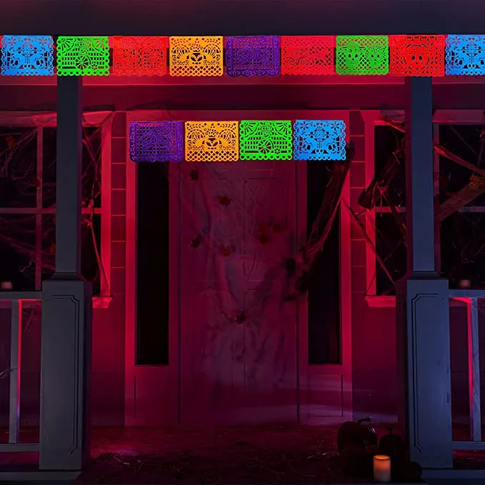 Joyin 16Pcs Day of the Dead Banner - Halloween Decorations 6 Joyin 16Pcs Day of the Dead Banner - Halloween Decorations - Image 6