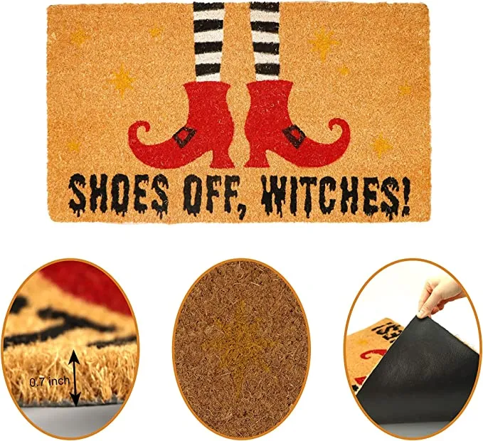 Joyin Doormat with Witch Shoes Design 30in x 17in - Halloween Decorations 3 Joyin Doormat with Witch Shoes Design 30in x 17in - Halloween Decorations - Image 3