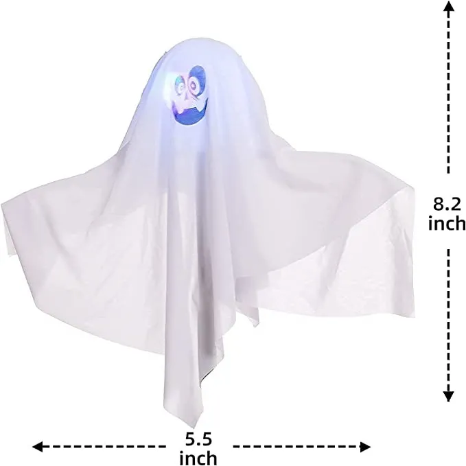 Joyin 3Pcs Ghost Hanging Lights with Stakes - Halloween Decorations 6 Joyin 3Pcs Ghost Hanging Lights with Stakes - Halloween Decorations - Image 6