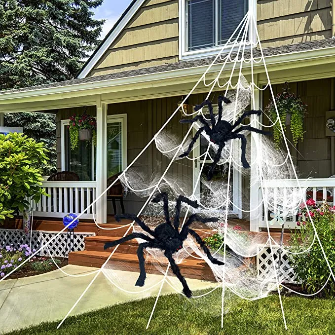 Joyin Giant Spider Web Set - Halloween Decorations