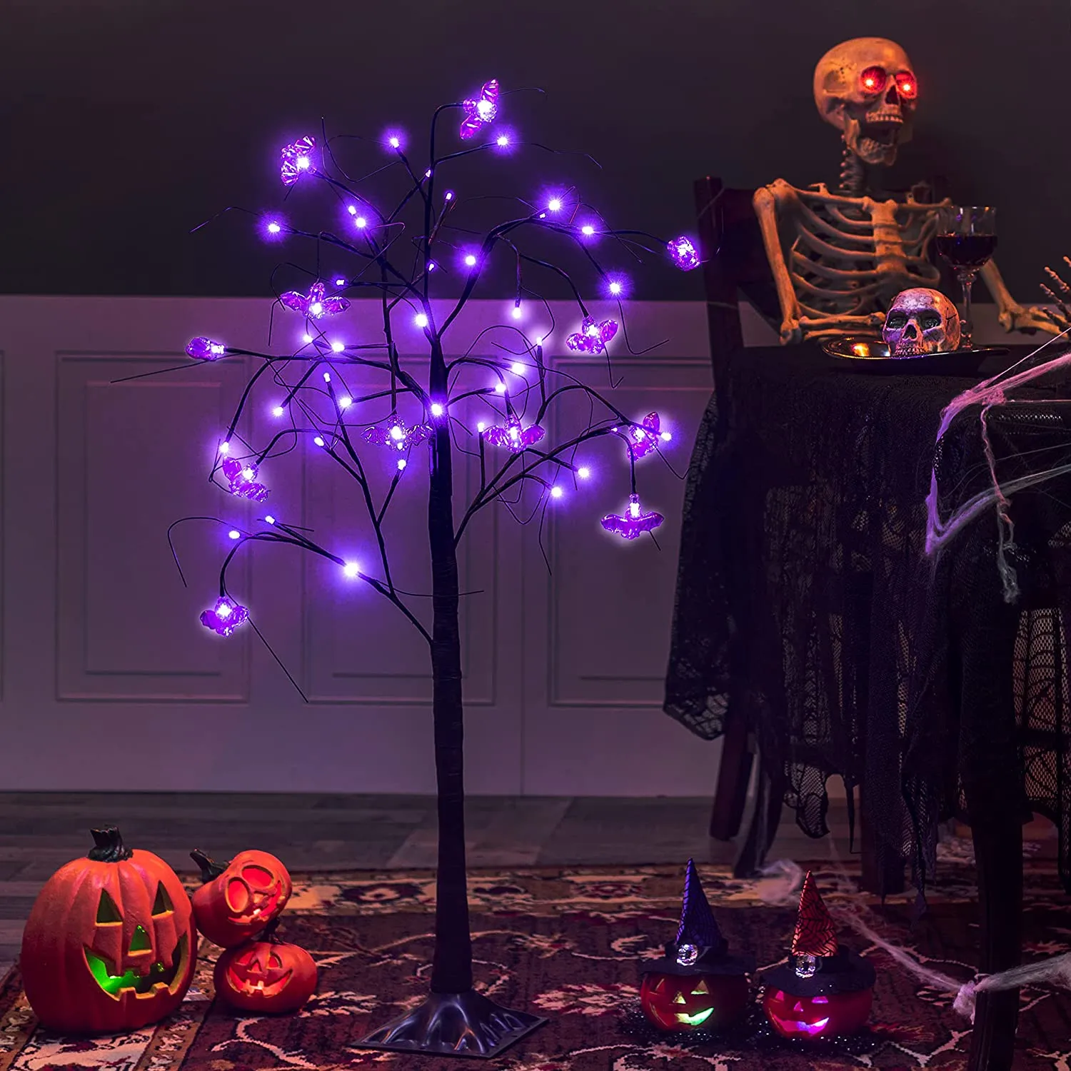 Joiedomi Glitter Spooky Tree 4ft - Halloween Decorations