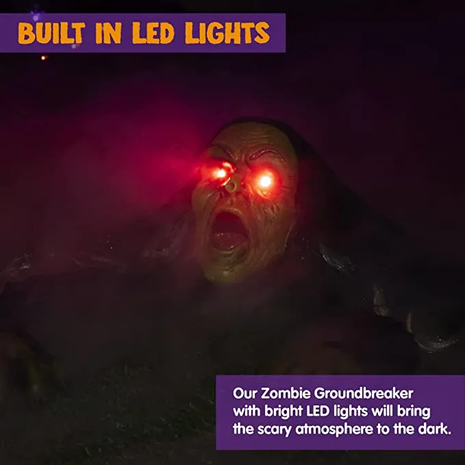 Joyin Halloween Animated Zombie Groundbreaker Decoration - Halloween Decorations 2 Joyin Halloween Animated Zombie Groundbreaker Decoration - Halloween Decorations - Image 2