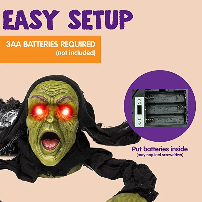 Joyin Halloween Animated Zombie Groundbreaker Decoration - Halloween Decorations 5 Joyin Halloween Animated Zombie Groundbreaker Decoration - Halloween Decorations - Image 5