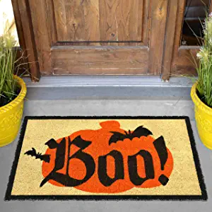 Joyin Halloween Boo Doormat Natural Coir Doorway 30in x 17in - Halloween Decorations