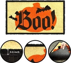 Joyin Halloween Boo Doormat Natural Coir Doorway 30in x 17in - Halloween Decorations 10 Joyin Halloween Boo Doormat Natural Coir Doorway 30in x 17in - Halloween Decorations -Spooky Home Decor Halloween Boo Doormat 5