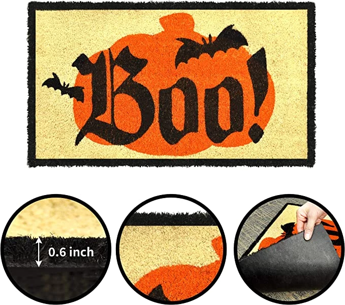 Joyin Halloween Boo Doormat Natural Coir Doorway 30in x 17in - Halloween Decorations 5 Joyin Halloween Boo Doormat Natural Coir Doorway 30in x 17in - Halloween Decorations - Image 5