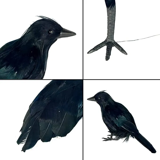 Joyin 6pcs Halloween Crow Decorations - Halloween Decorations 4 Joyin 6pcs Halloween Crow Decorations - Halloween Decorations - Image 4