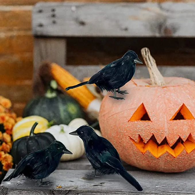 Joyin 6pcs Halloween Crow Decorations - Halloween Decorations 6 Joyin 6pcs Halloween Crow Decorations - Halloween Decorations - Image 6