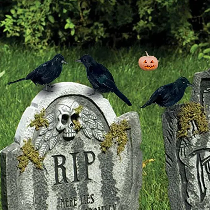 Joyin 6pcs Halloween Crow Decorations - Halloween Decorations 7 Joyin 6pcs Halloween Crow Decorations - Halloween Decorations - Image 7