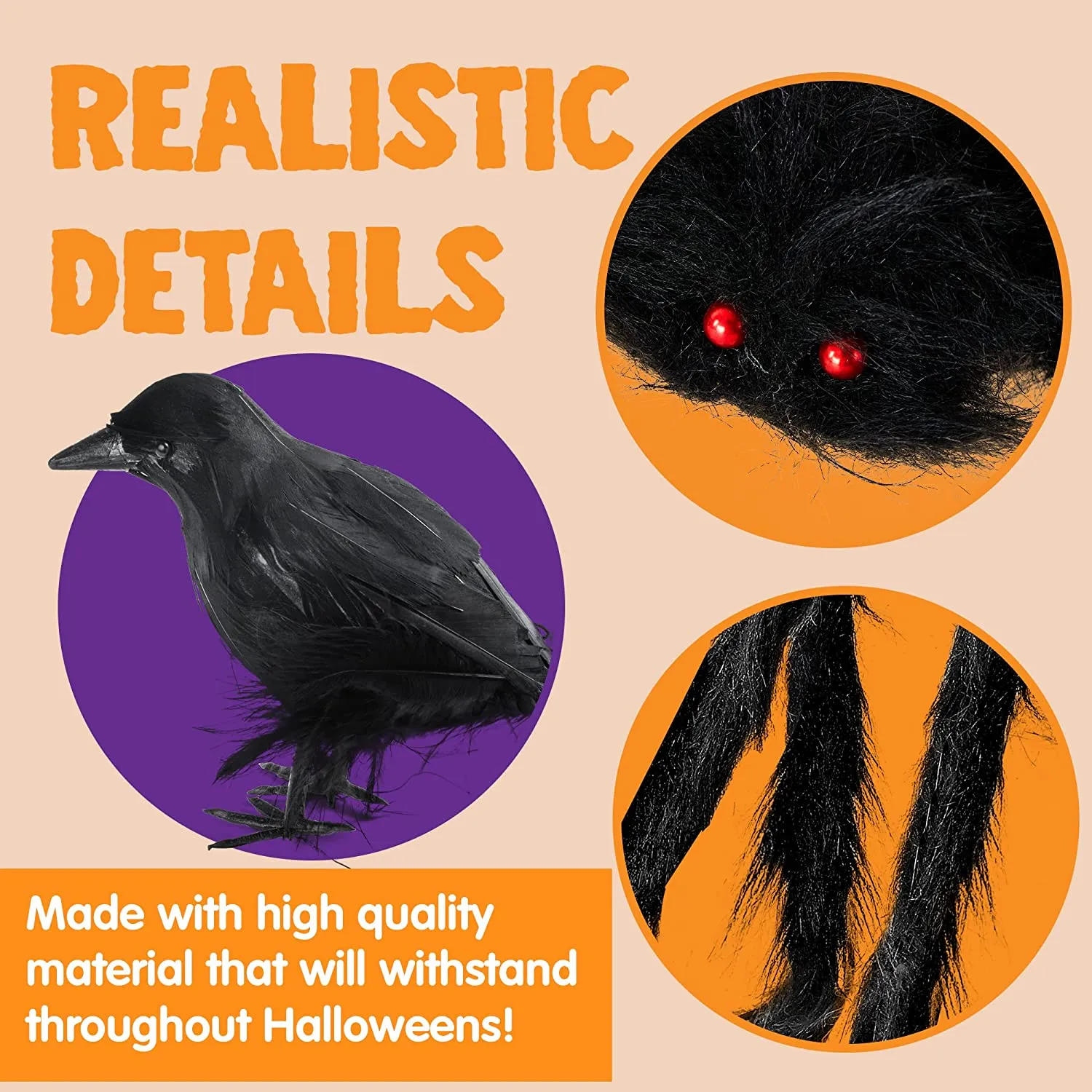 Joyin Halloween Decorating Set with Bat Stickers, Spider & Crows - Halloween Decorations 4 Joyin Halloween Decorating Set with Bat Stickers, Spider & Crows - Halloween Decorations - Image 4