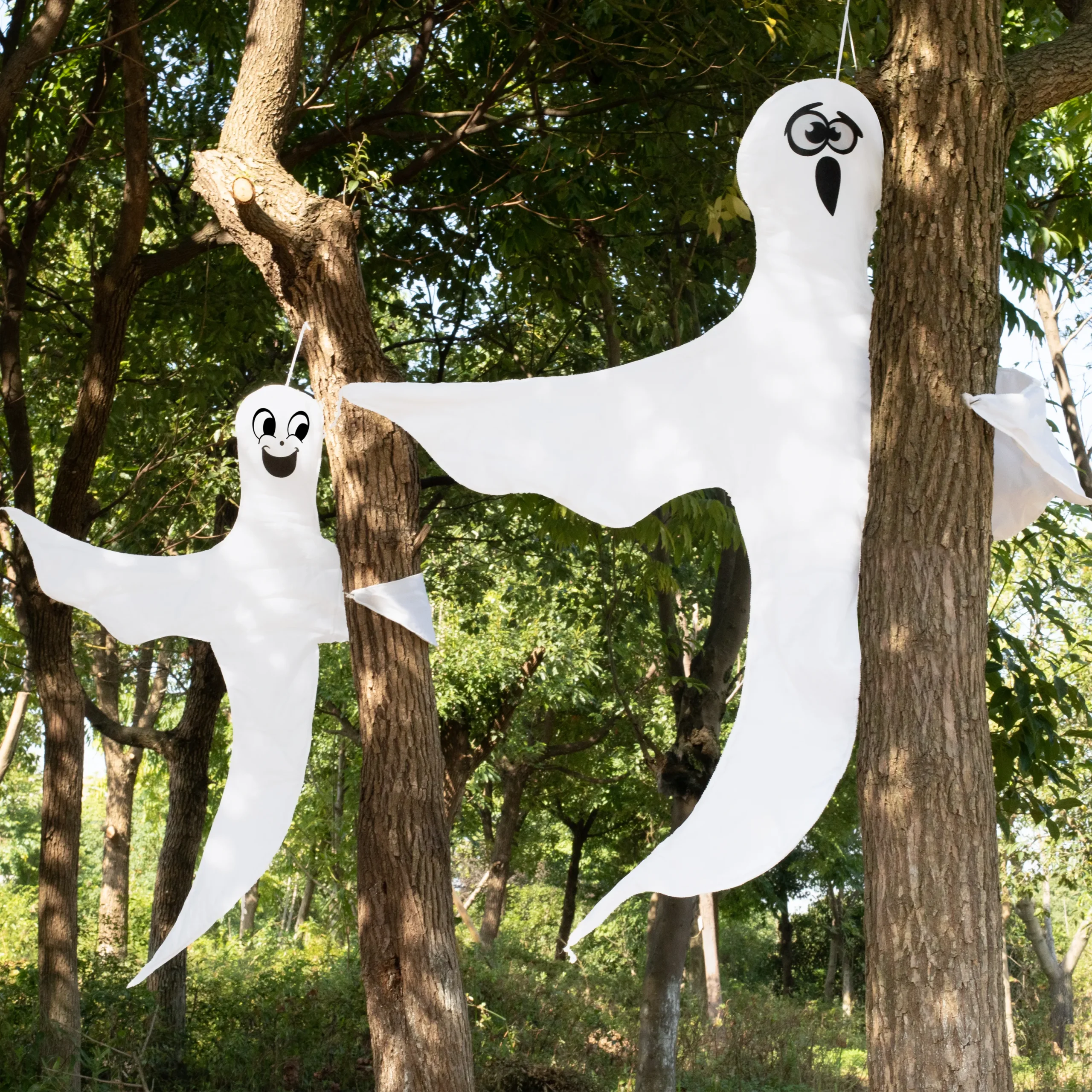 Joyin 2Pcs Halloween Tree Hugger Ghost 46in - Halloween Decorations