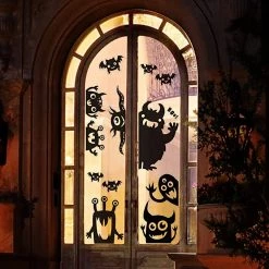 Joyin Halloween Window Clings ( Monster) - Halloween Decorations -Spooky Home Decor Halloween Window Clings Monster 1