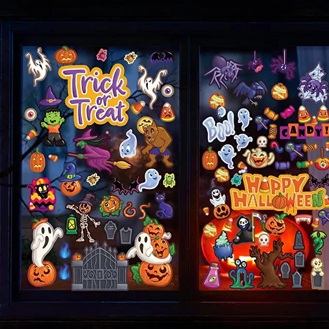 Joyin Halloween Window Clings ( Trick or Treats) - Halloween Decorations 6 Joyin Halloween Window Clings ( Trick or Treats) - Halloween Decorations - Image 6