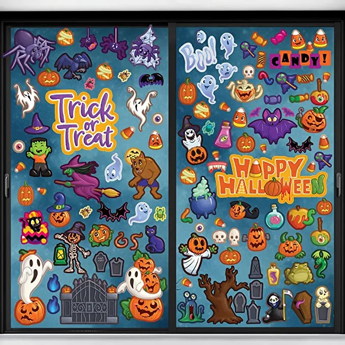 Joyin Halloween Window Clings ( Trick or Treats) - Halloween Decorations 7 Joyin Halloween Window Clings ( Trick or Treats) - Halloween Decorations - Image 7
