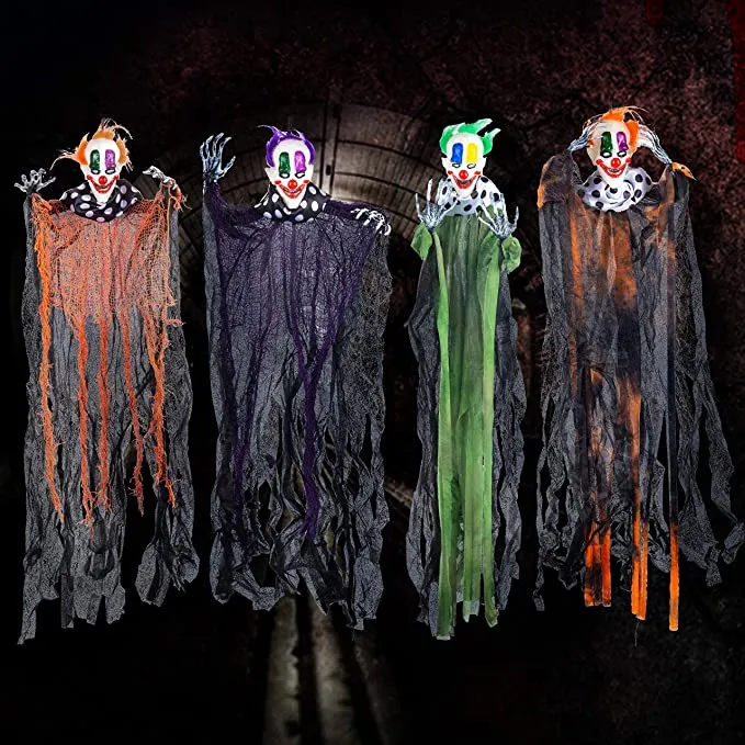 Joyin 4Pcs Halloween Hanging Clown Decorations 29in - Halloween Decorations