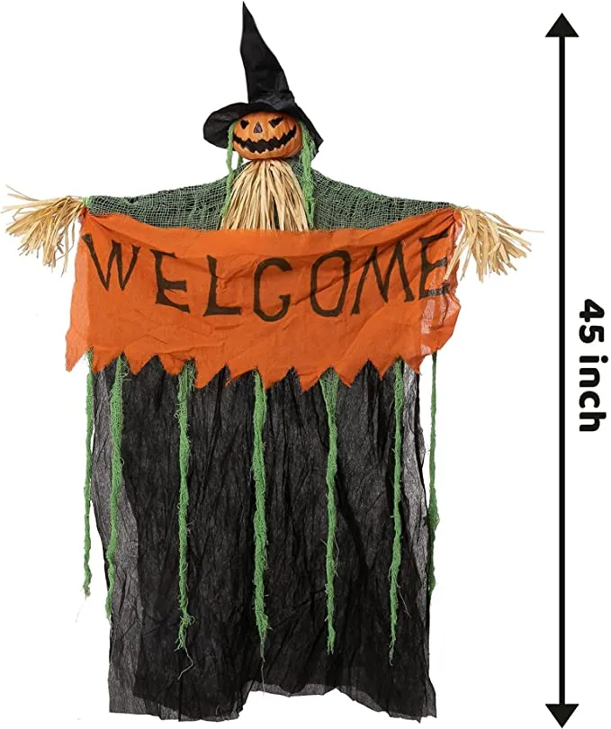Joyin 3Pcs Hanging Decors with "Welcome" Banners 45in - Halloween Decorations 6 Joyin 3Pcs Hanging Decors with "Welcome" Banners 45in - Halloween Decorations - Image 6