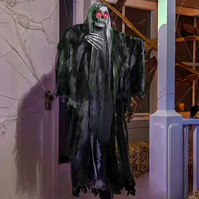 Joyin Animated Hanging Grim Reaper Halloween Decoration 59in - Halloween Decorations