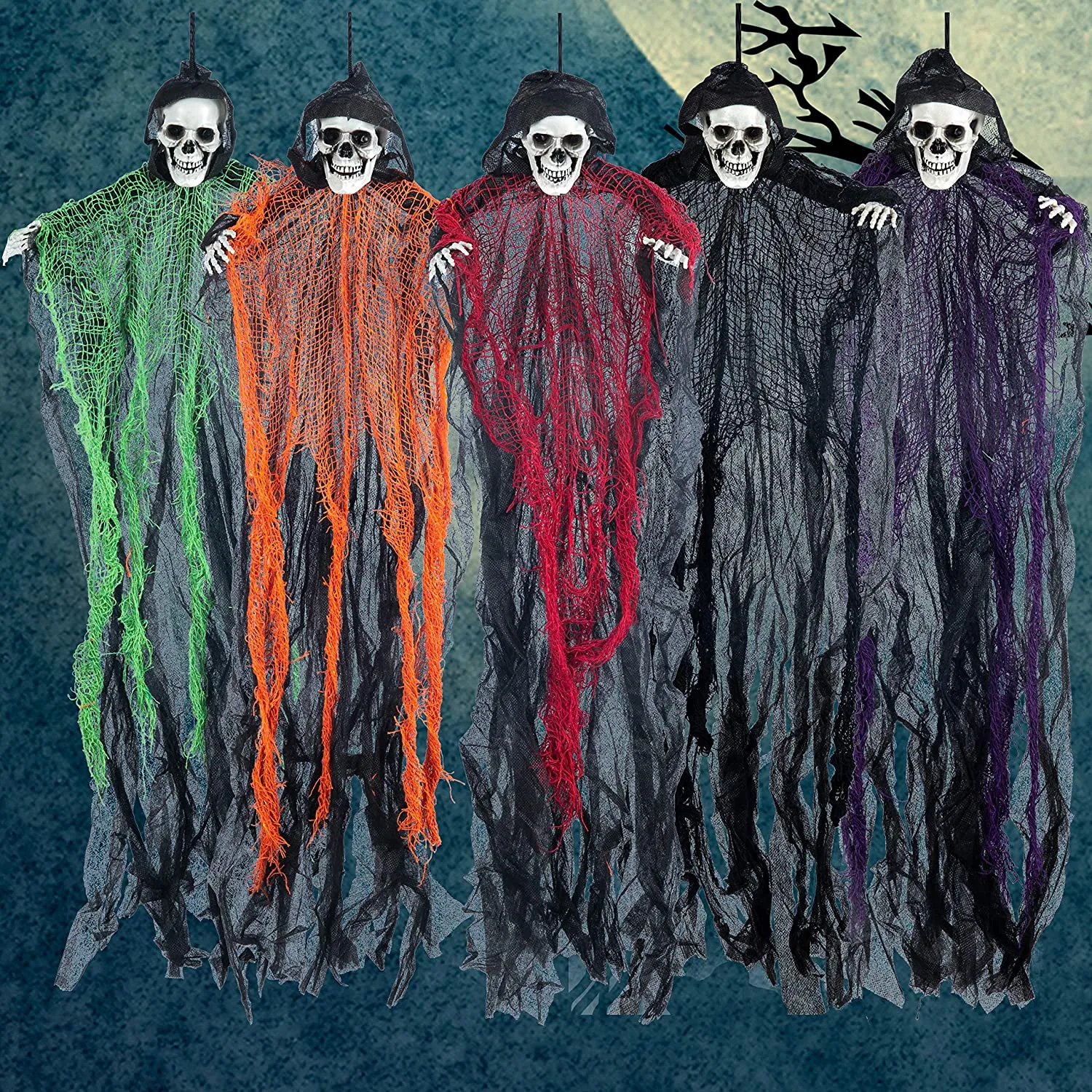 Joyin 5pcs Halloween Hanging Grim Reapers Decoration 27.6in - Halloween Decorations